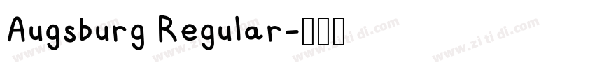 Augsburg Regular字体转换
